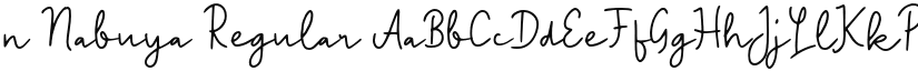 n Nabuya font download