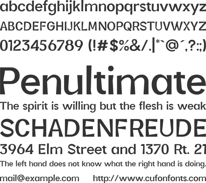 Ervha Sans font preview