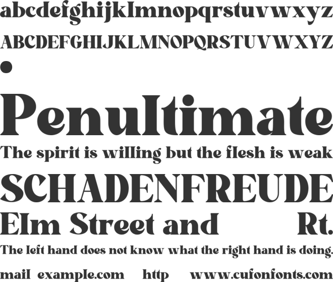 Dirty Seven font preview