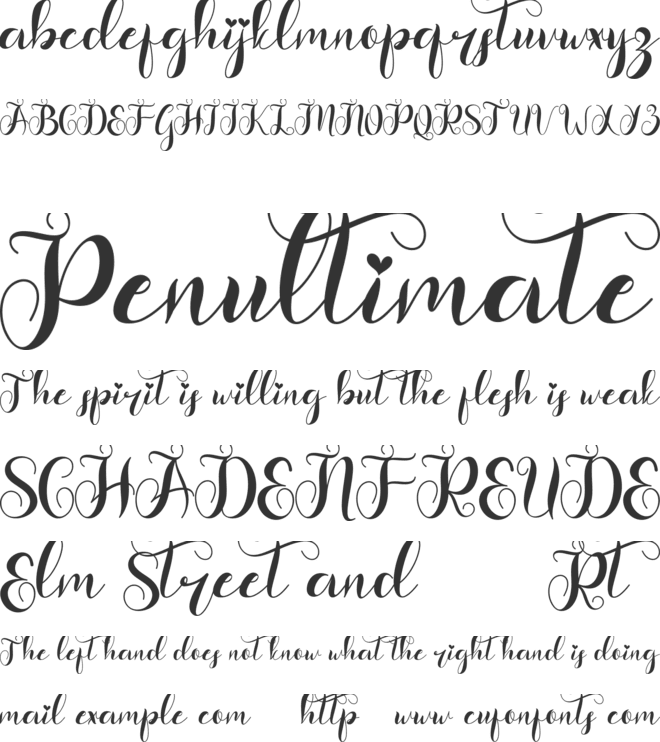 Christmas Sanantha font preview