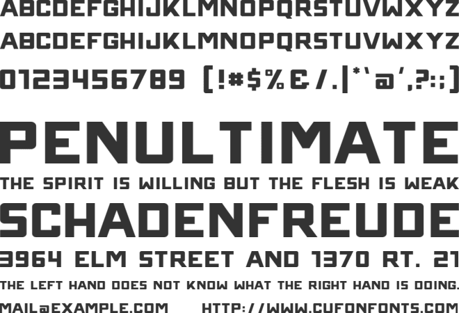 Twistertion font preview