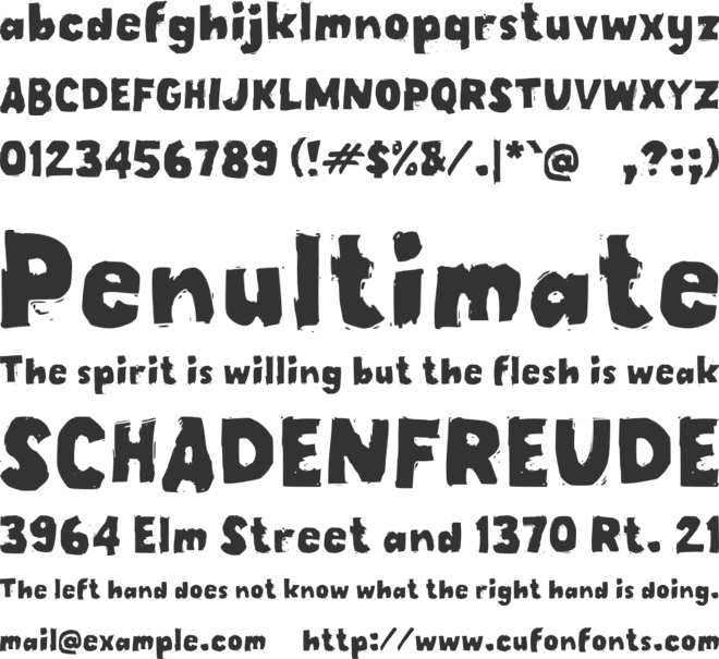 Odang font preview