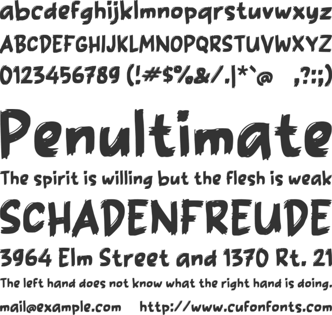 Oasen font preview