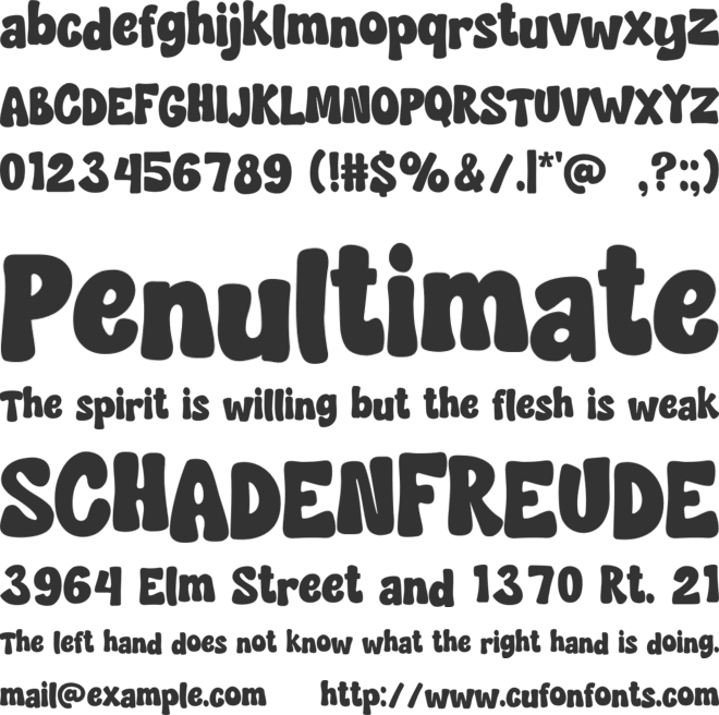 Makeba font preview