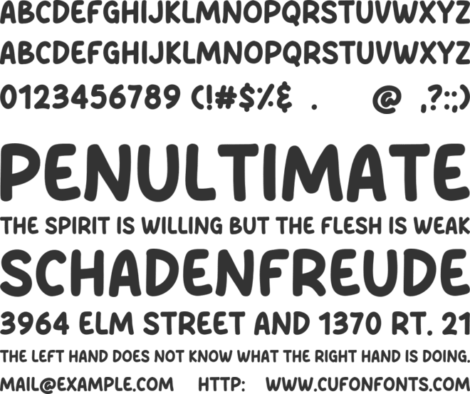 Caramel Milk font preview