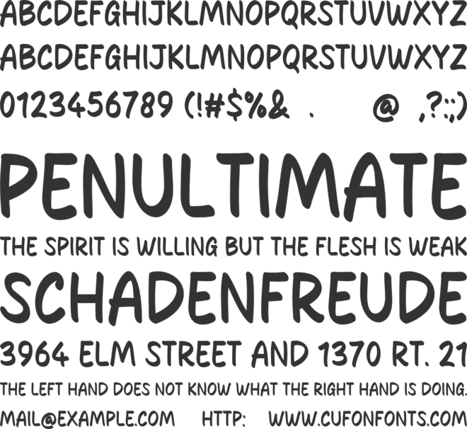 Master Flash font preview