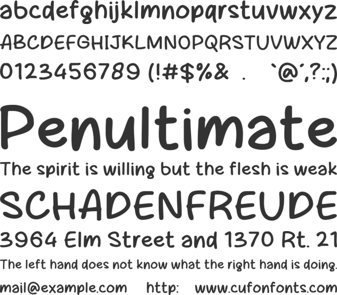 Cheese Ramen font preview