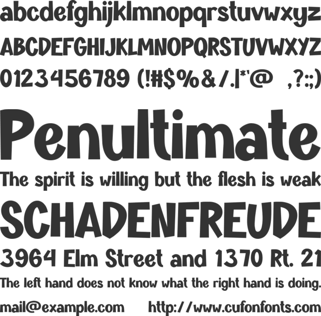 METALLO font preview