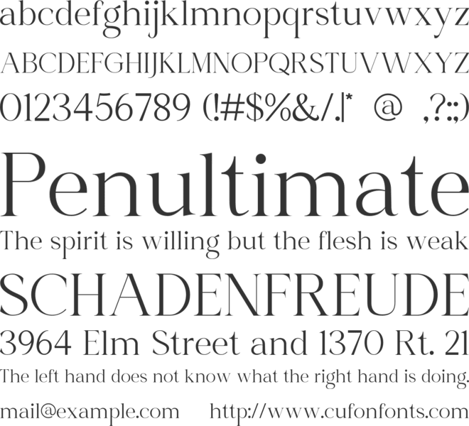 Angelle font preview