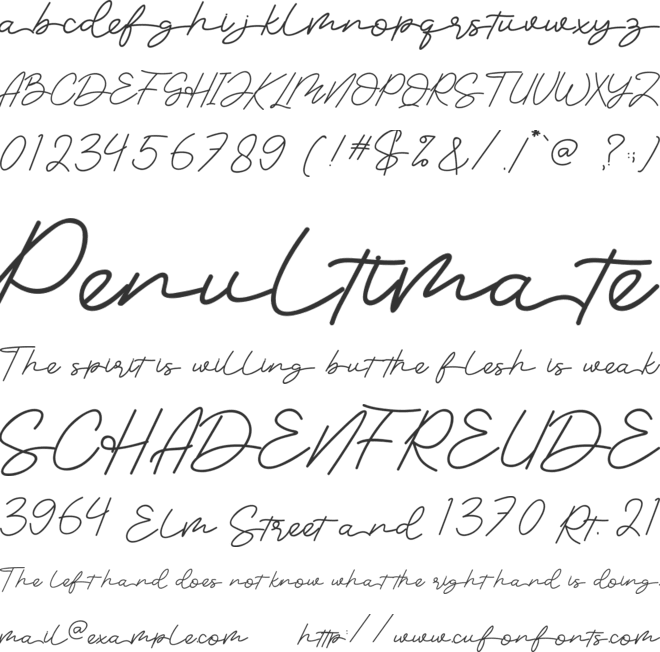 Believe Me font preview