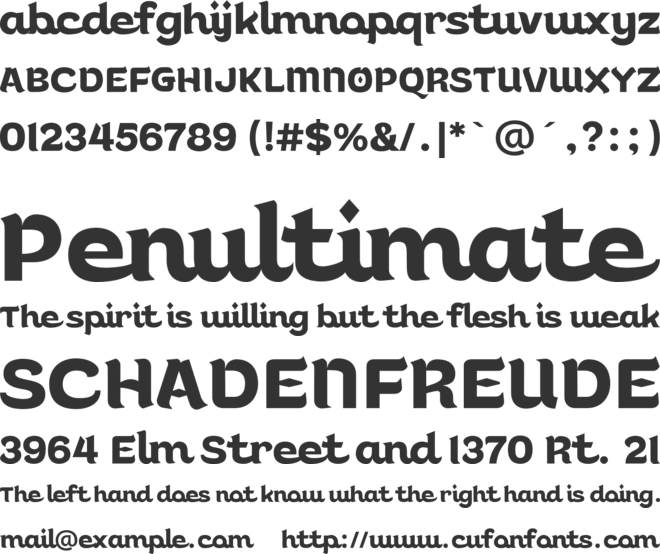 Halwa font preview