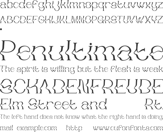 SALVA font preview