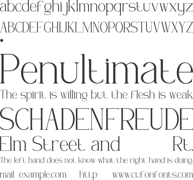 Gamora font preview