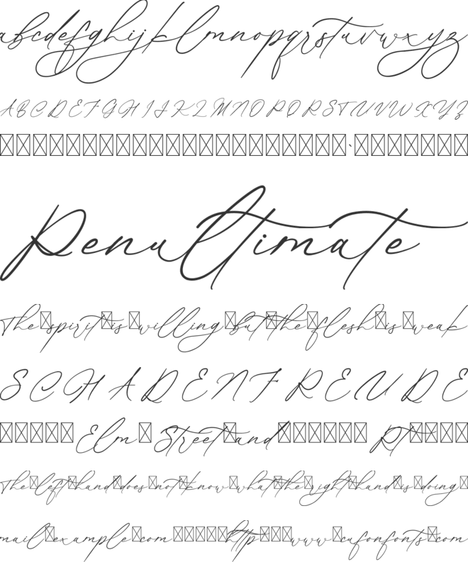 Routle Harmony font preview