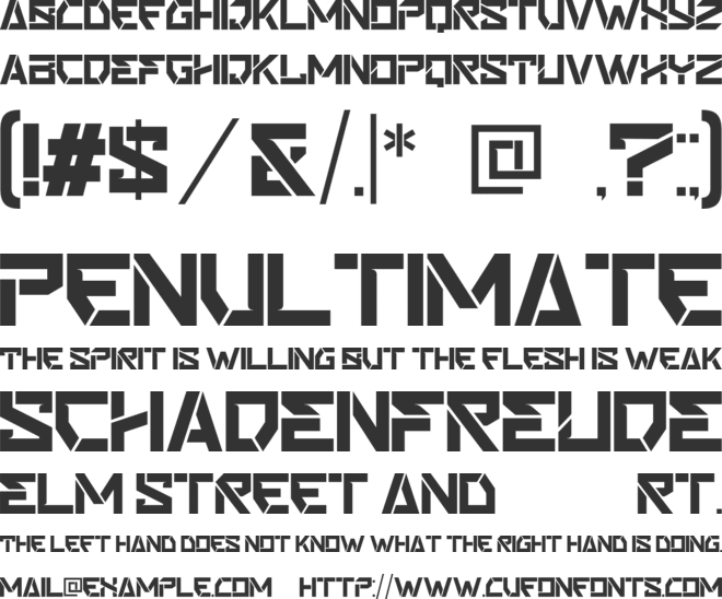 Groke Sport font preview