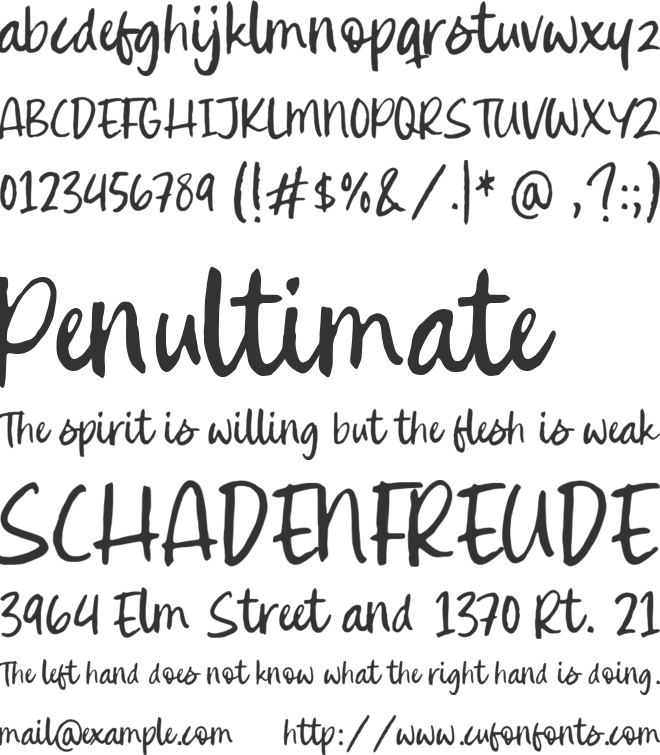 Sbastian West font preview