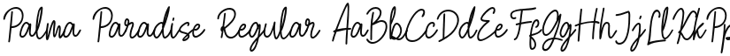 Palma Paradise font download