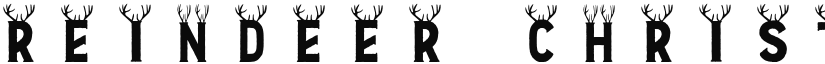 reindeer-christmas-font Regular font