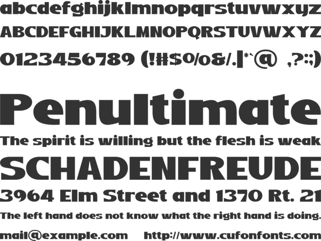 NELNIM BUNIA font preview