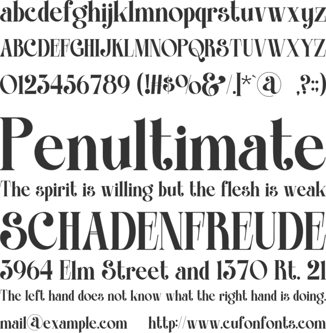 MERBIE font preview