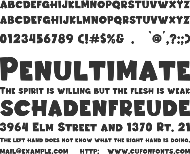 Jemore font preview