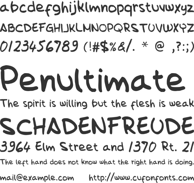 Fredyossa font preview