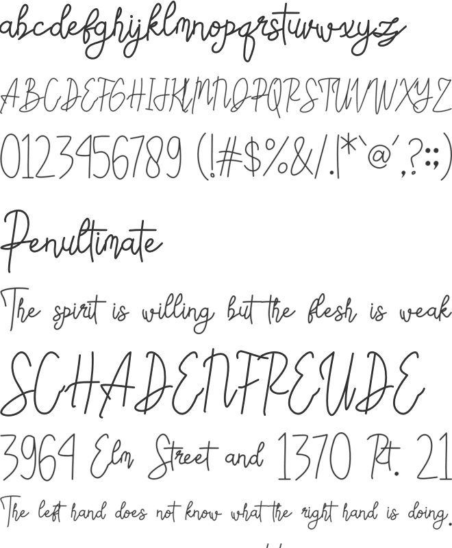 Mattalessa font preview