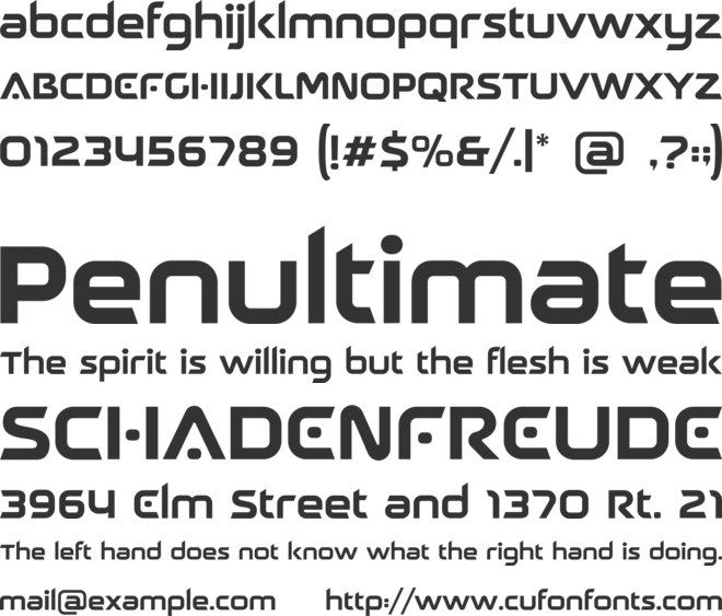 AUTOMATA font preview