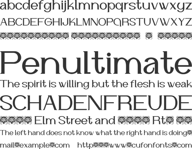 Veltica font preview