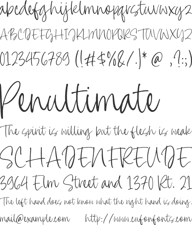 Betty Dolls font preview