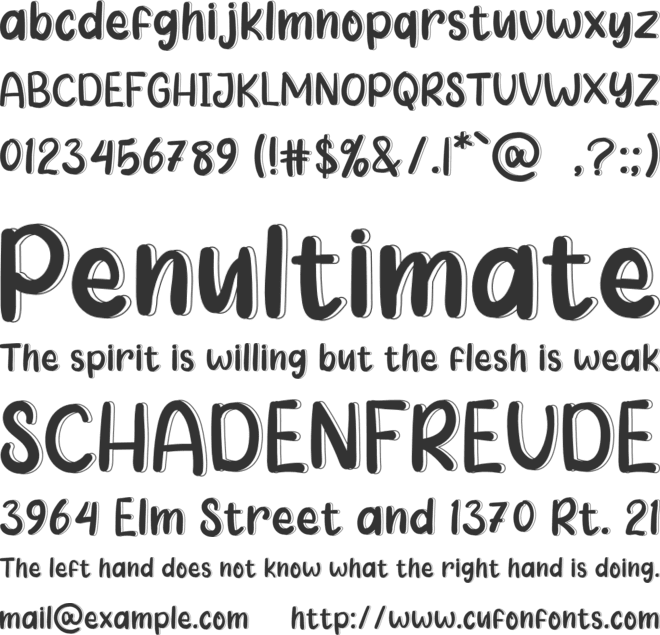 Afternoon Farmhouse font preview