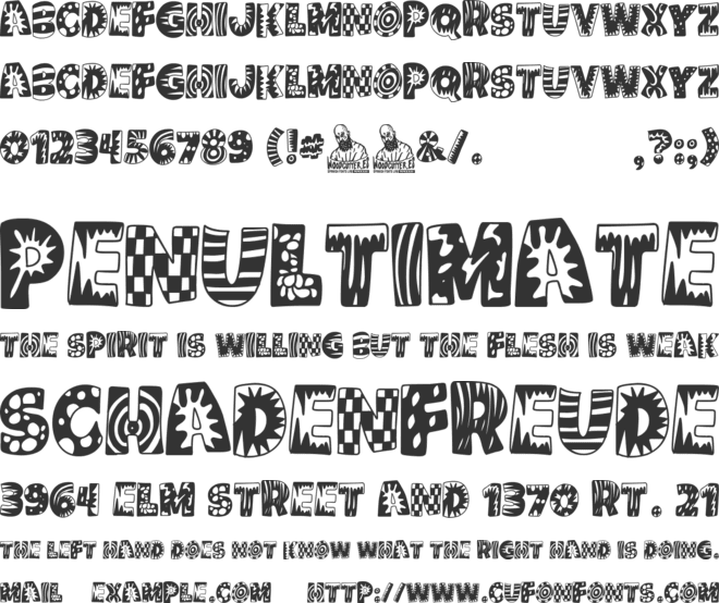 Kids Party Club font preview