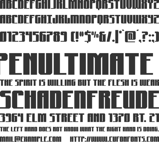 Xeno-Seeker font preview