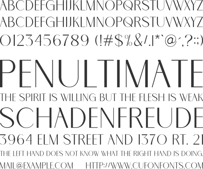 MIROLES font preview