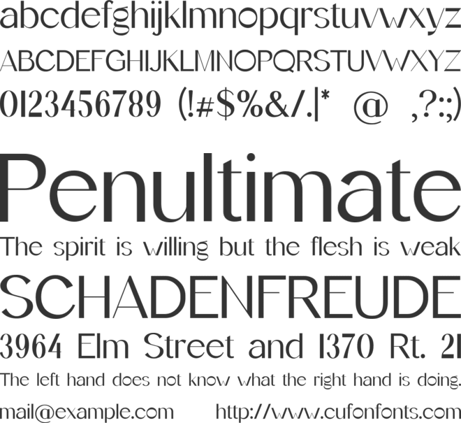 Ambrotype font preview