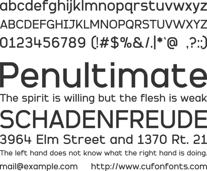 Leadgen font preview