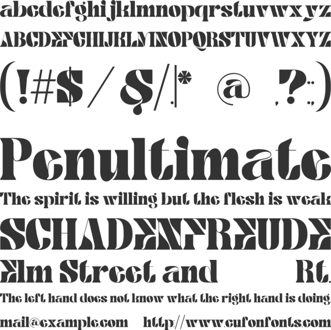 Retro Qesmo font preview