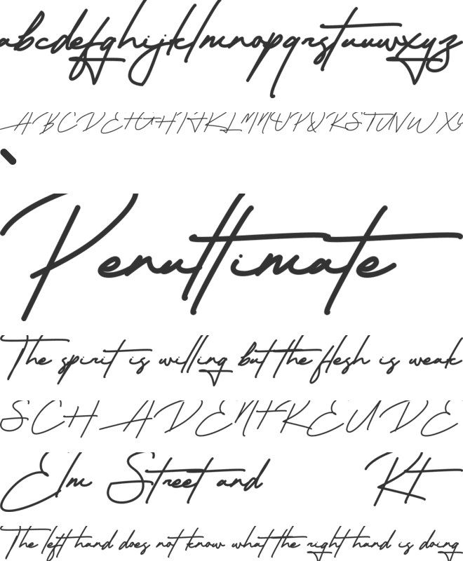 Almonde font preview