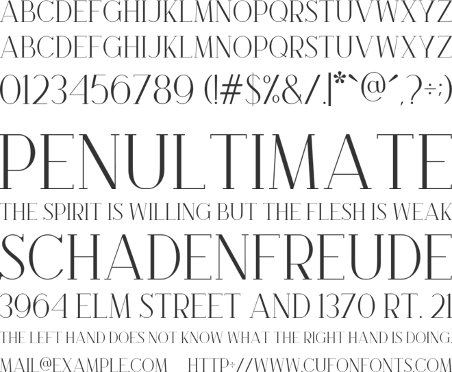 Brooké font preview