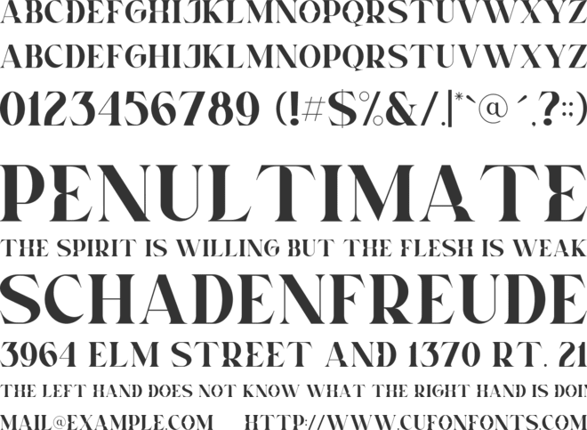 Norden font preview