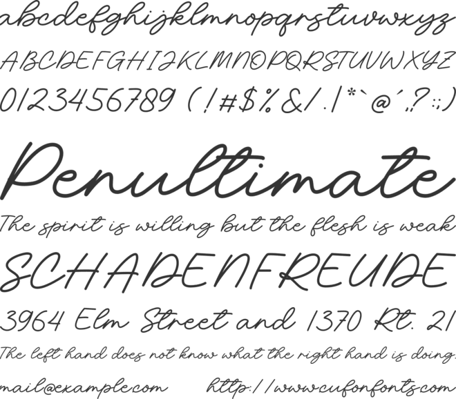 Hayward font preview