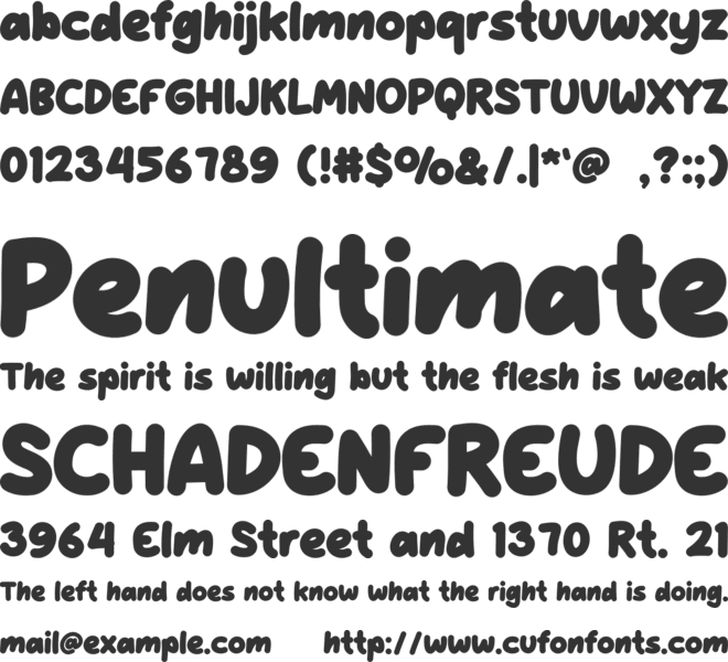 LAUGHSTOCK font preview