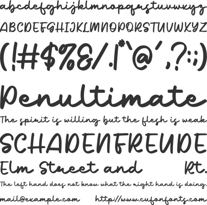 Lefitica Reading font preview