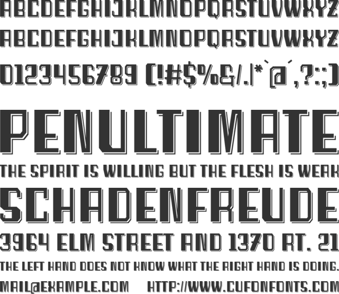 Salah Dolan font preview