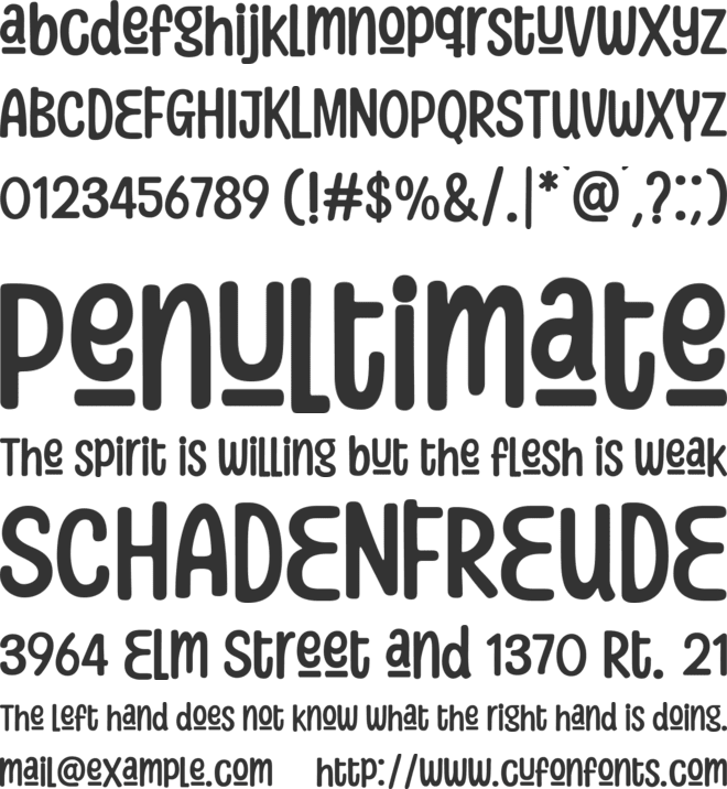 Super Chips font preview