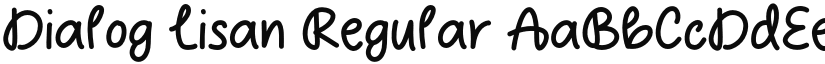 Dialog Lisan Regular font