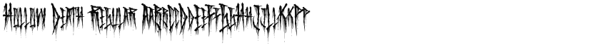 Hollow Death font download