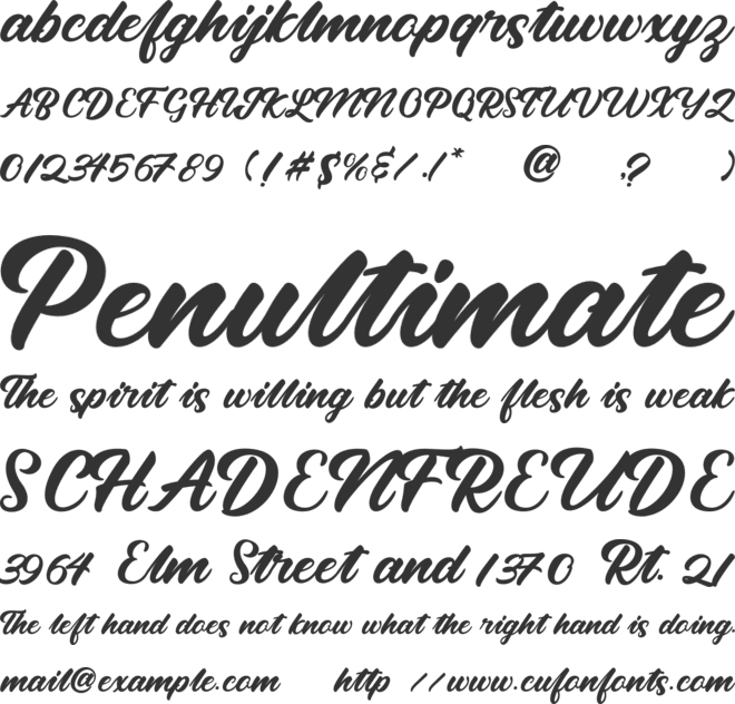 Brother Royal font preview