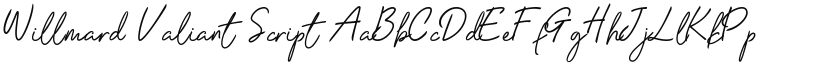 Willmard Valiant Script font