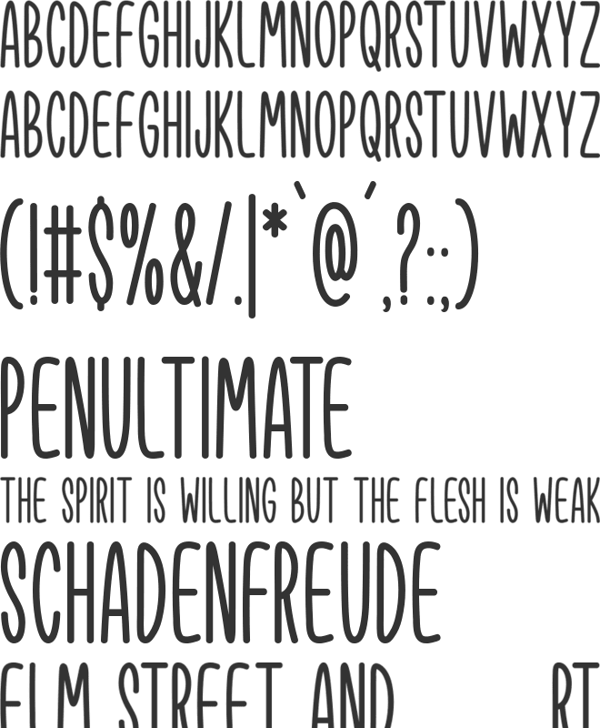 Intentness font preview